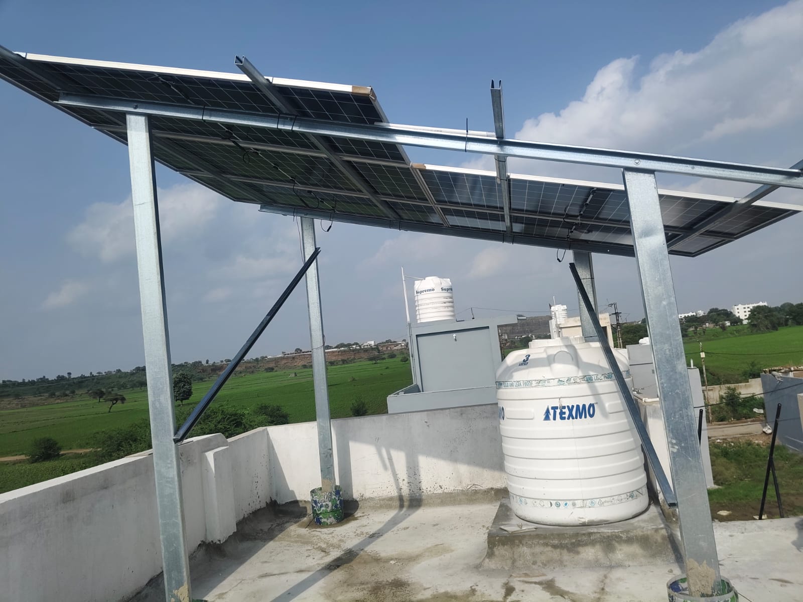Commercial Solar Installation Grid